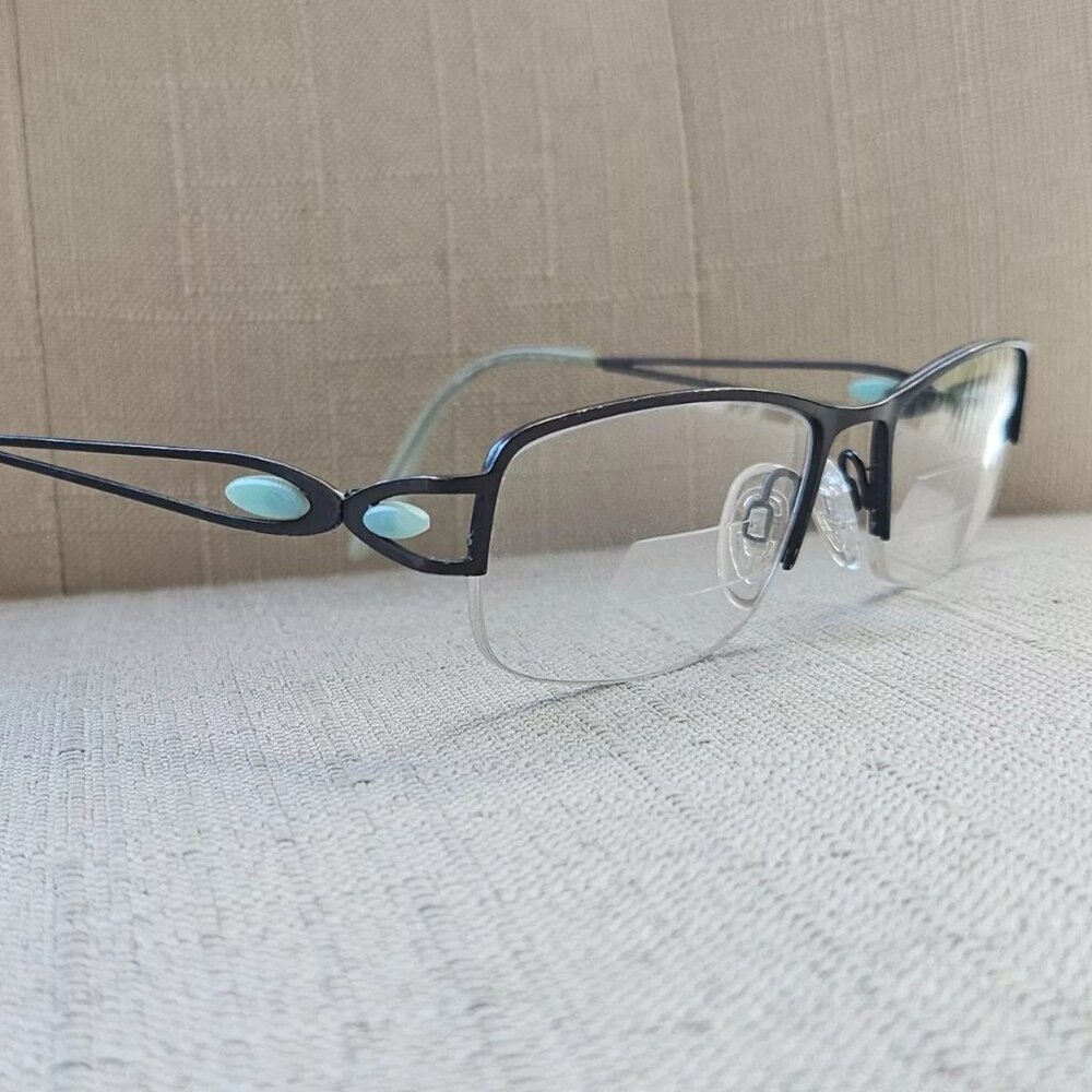 Brendel Ladies Eyeglasses Black/Blue Tone Eschenbach Glasses 50[]17 135 Frame